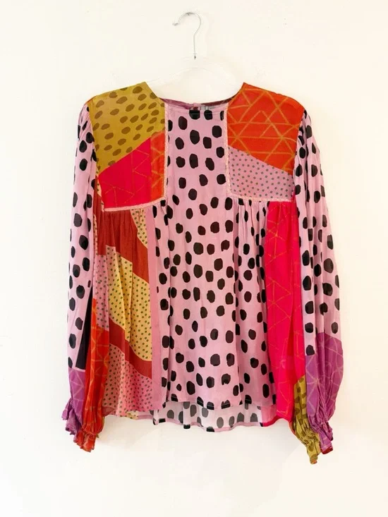 Anthropologie Bl^nk Miranda Peasant Blouse - Picture 2 of 9